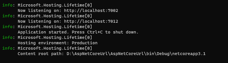 ASP.NET Core設置URLs的五種方法