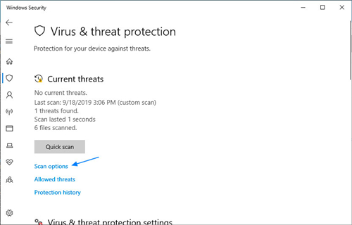 Win10如何掃描惡意軟件?Win10用Windows Defender掃描惡意軟件的方法