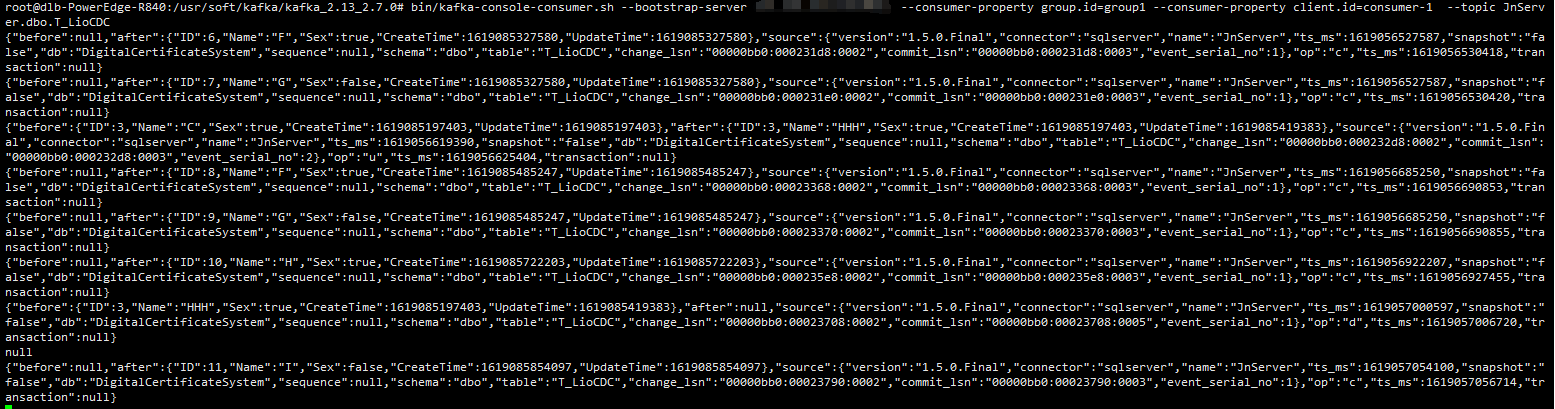 解析SQL Server CDC配合Kafka Connect監聽數據變化的問題