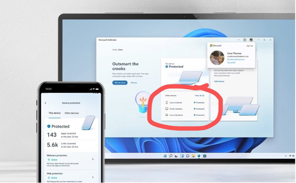 微軟 Defender Windows 11 版全新界面再曝光，還將登陸安卓手機和 Mac 設備