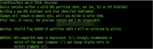 Linux硬盤分區 fdisk 和 parted命令詳解