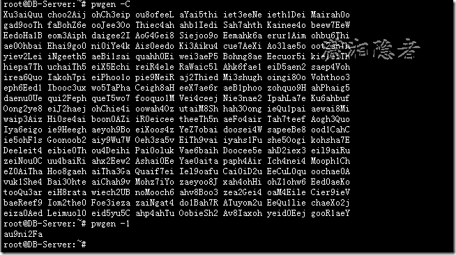 詳解Linux下隨機生成密碼的命令總結