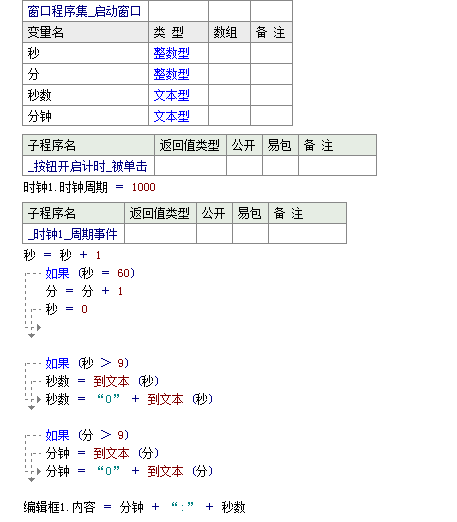 易語言制作簡單計時器小程序的方法