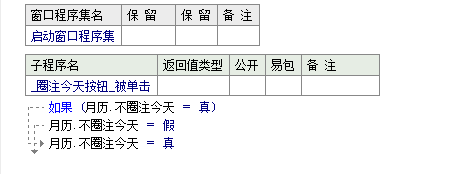 易語言設置在月歷框架內是否圈注今天的日期