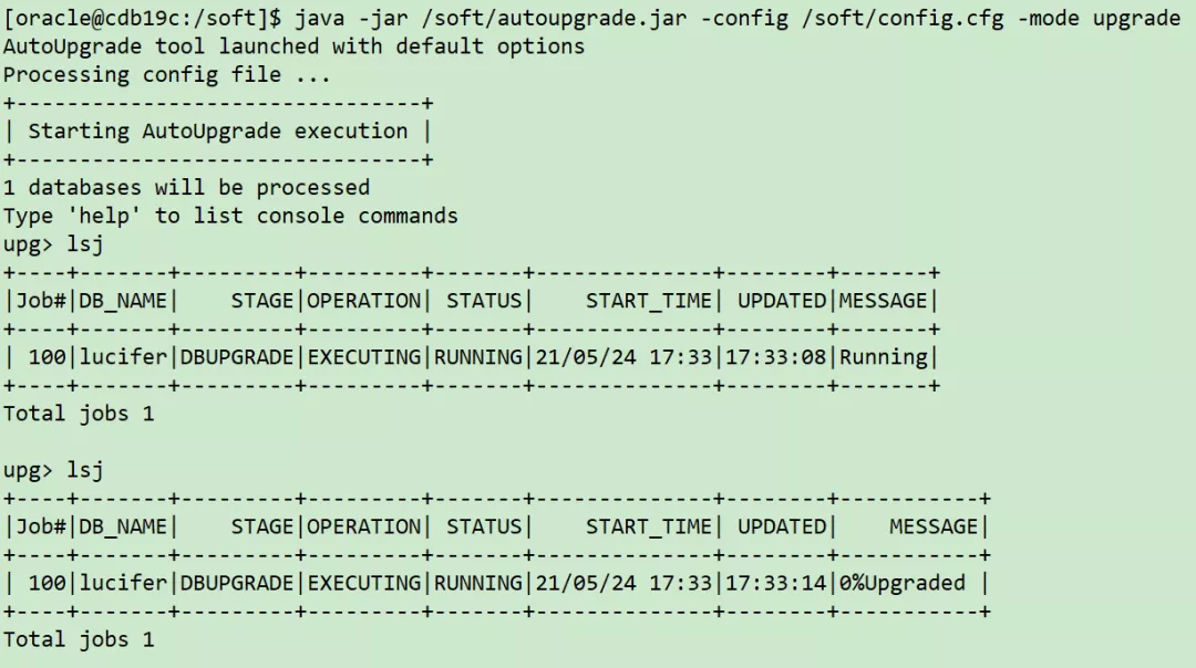 AutoUpgrade 快速升級 Oracle 數據庫