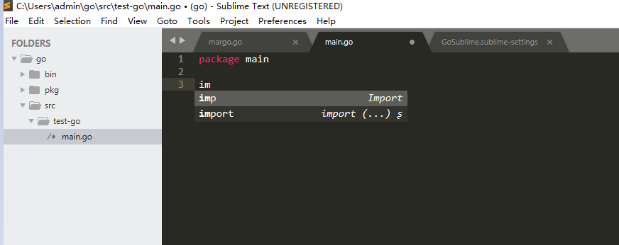 go語言開發(fā)環(huán)境配置(sublime text3+gosublime)