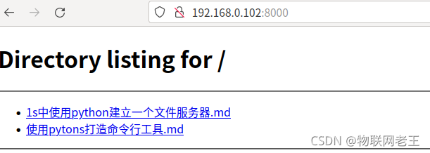 1秒鐘使用python建立文件服務器的方法步驟