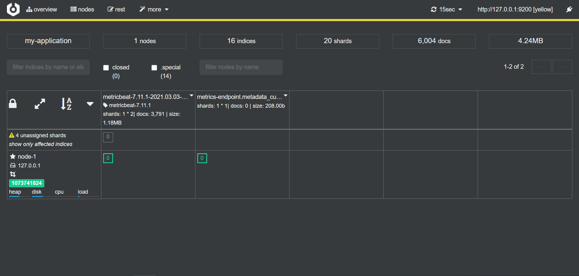 Elasticsearch工具cerebro的安裝與使用教程