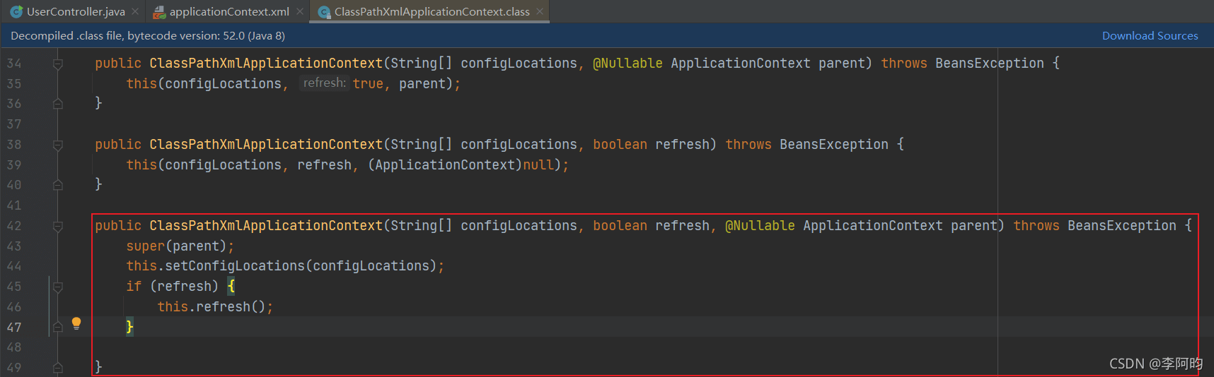 Java 自定義Spring框架與Spring IoC相關接口分析
