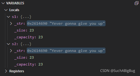 C++string底層框架模擬實現代碼