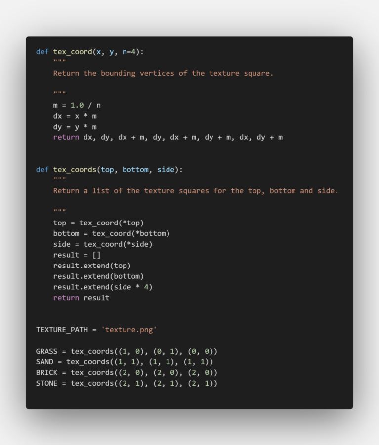 Python 自制簡單版《我的世界》的詳細過程