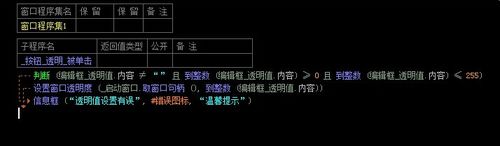易語言讓窗口透明化的操作方法