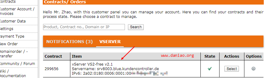 EUserv 德國永久免費VPS申請與簡單使用教程（僅有IPv6網絡）