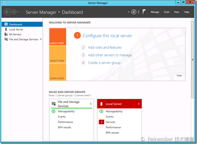 Windows Server 2012服務(wù)器管理器圖文詳解
