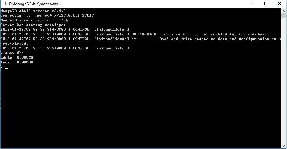 MongoDB連接和創建數據庫的方法講解