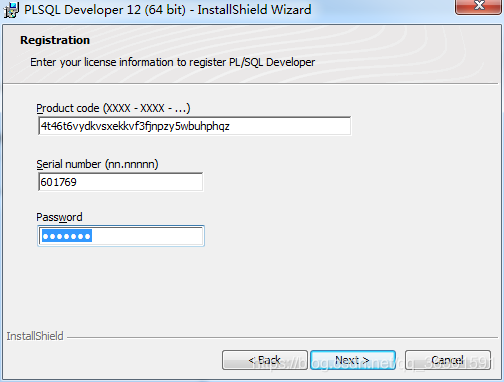 PLSQL Developer安裝詳細步驟及 plsql Developer 14注冊碼