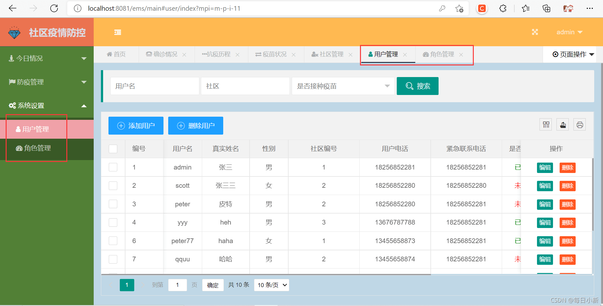 Java 實戰項目之疫情防控管理系統詳解