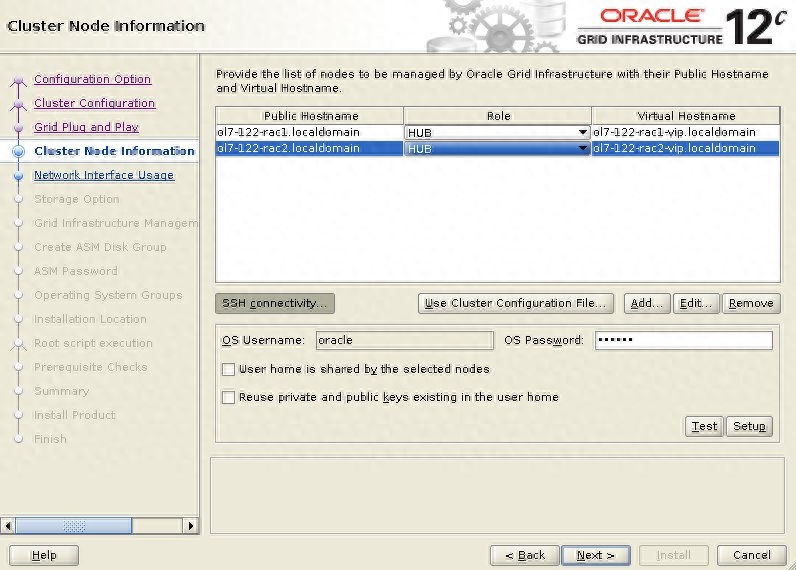 Oracle 12c Release 2 RAC 安裝 Oracle Linux 7